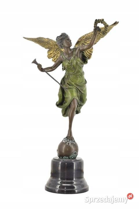 RZEŹBA FIGURA Z BRĄZU VICTORIA KOBIETA Z WIEŃCEM małopolskie Kraków