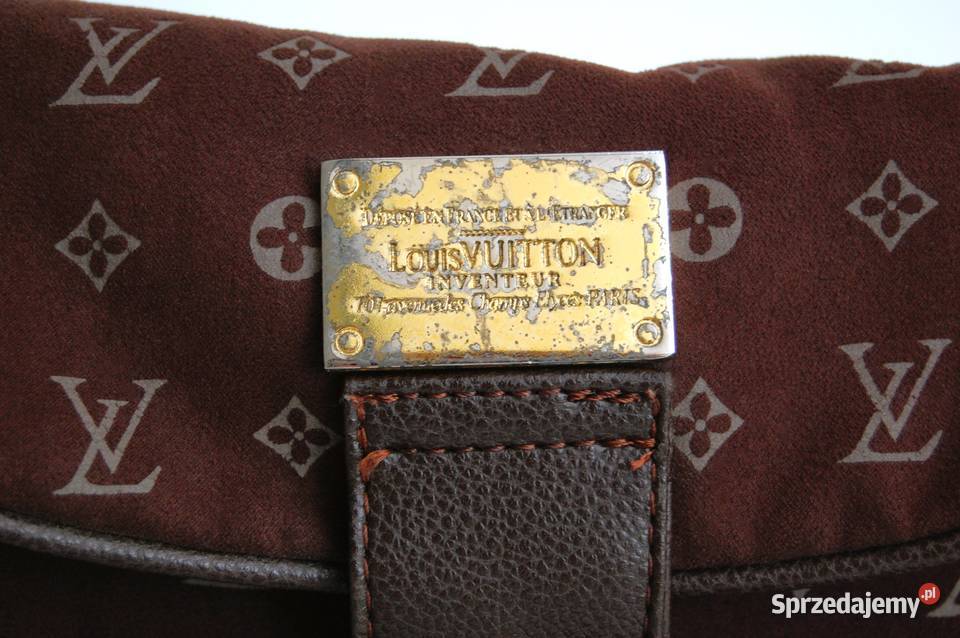 Zamszowa brązowa torebka na ramię Louis Vuitton lubelskie Lublin