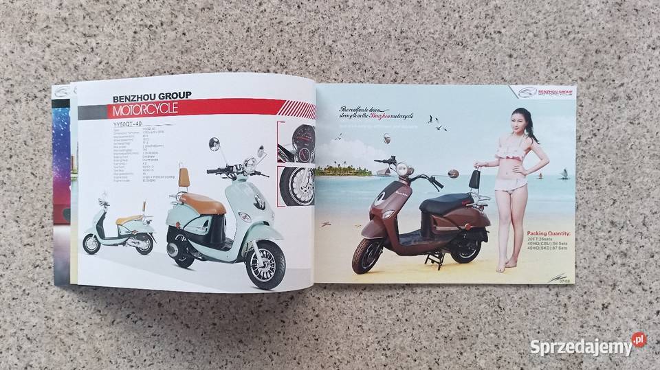 BENZHOU Motorcycle Broszura Prospekt sprzedam