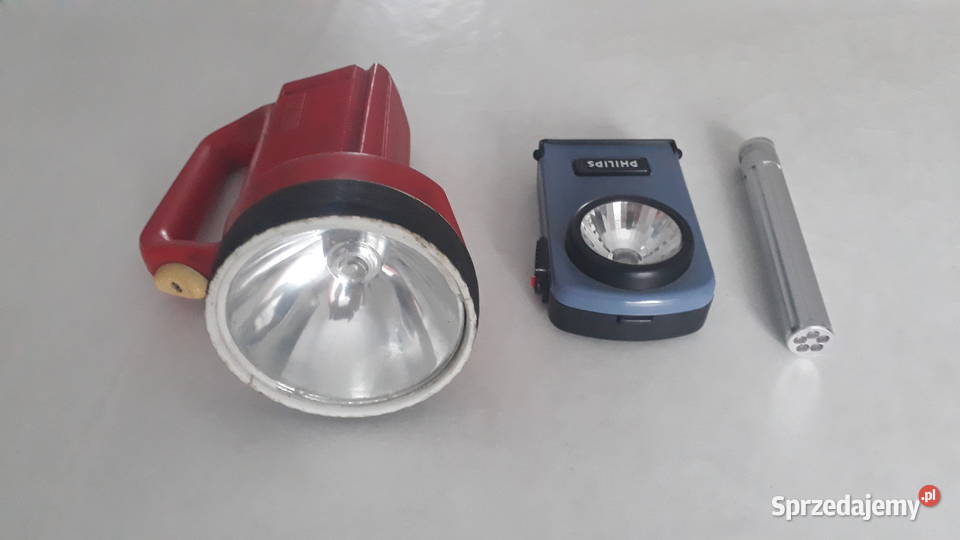 Latarka duża 2 latarki małe