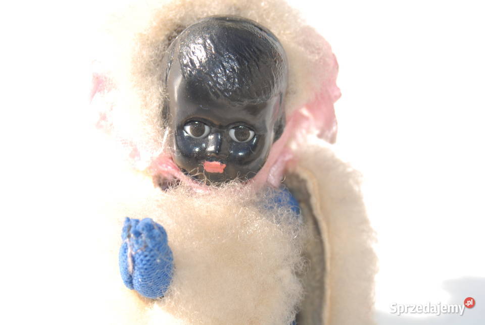 Stara zabawka lalka miniaturowa mini unikat śląskie Cieszyn