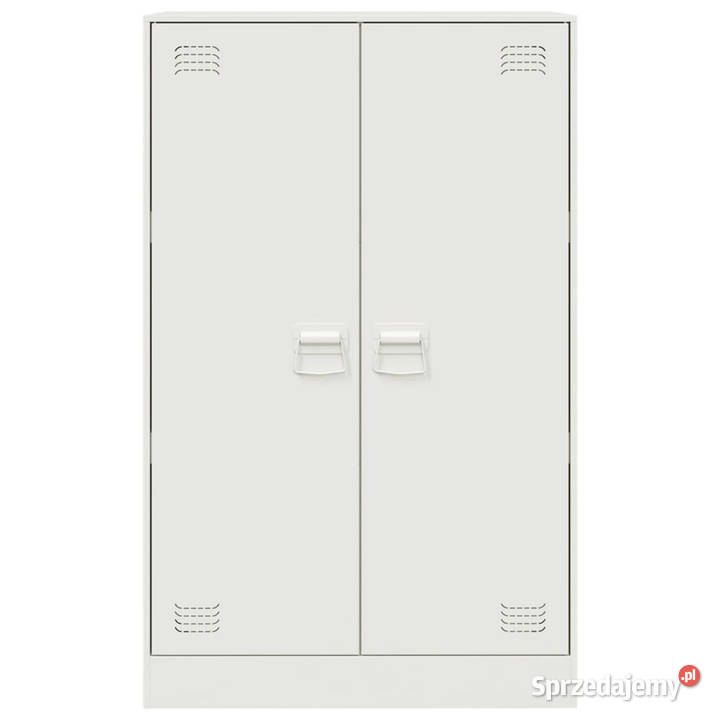Szafka boczna biała 67x39x107 stal WM841666 Warszawa