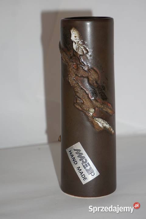 Zestaw ozdobnych ceramicznych wazonówVintage opolskie Opole