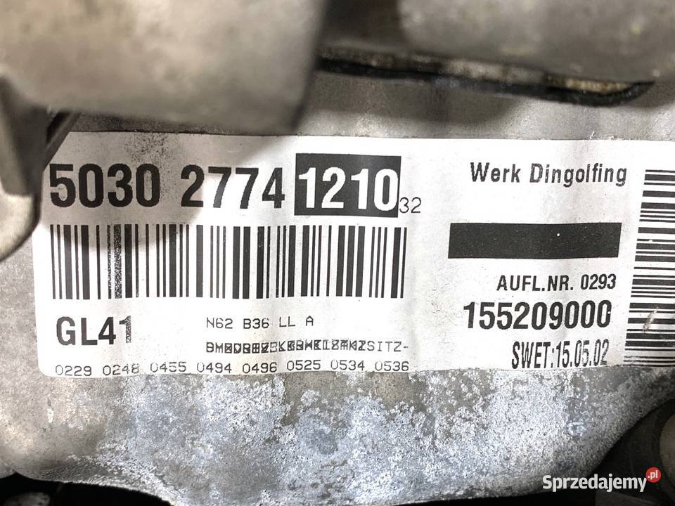 SILNIK BMW 36 272 N62B36A 0109 E65 podkarpackie