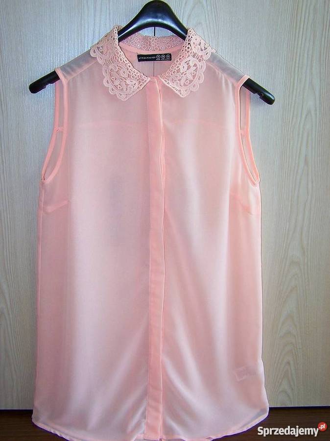 Tunika Mgiełka z Koronką Pudrowy Róż Atmosphere Łomża