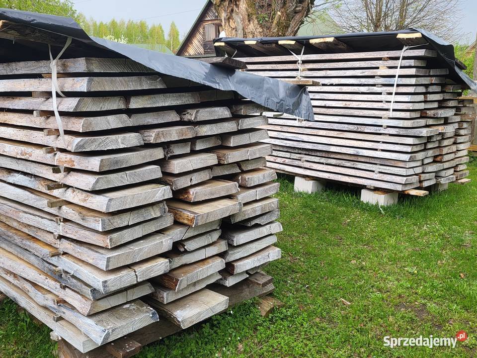 Tarcica deski fryzy dębowe gr 50 mm 7 letnie Białystok sprzedam