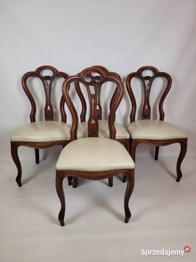 4 Krzesła w stylu Anne Queen