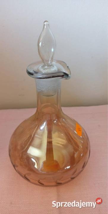 Karafka miodowe opalizowane Szlif sprzedam