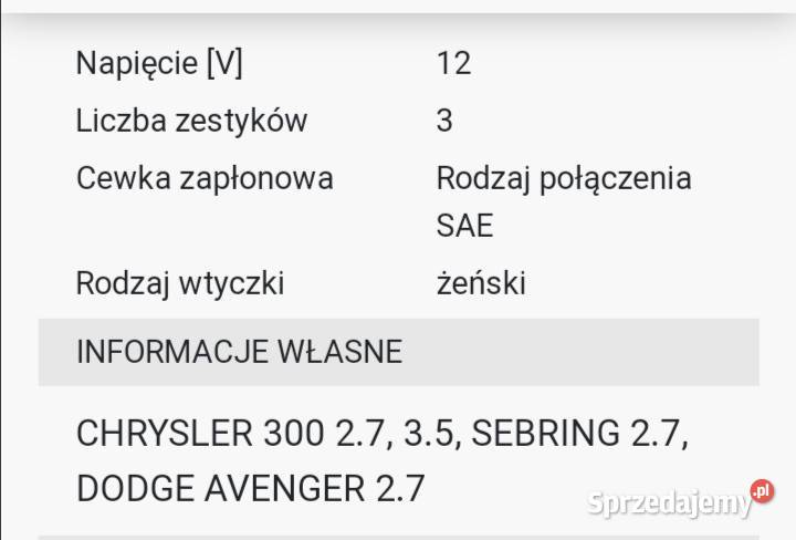Cewki zapłonowe Delphi Chrysler Dodge wielkopolskie Koło