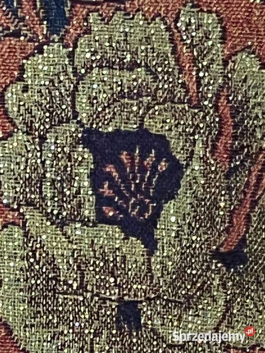 Szal192x68 w pawie złota nitka Miłobądz