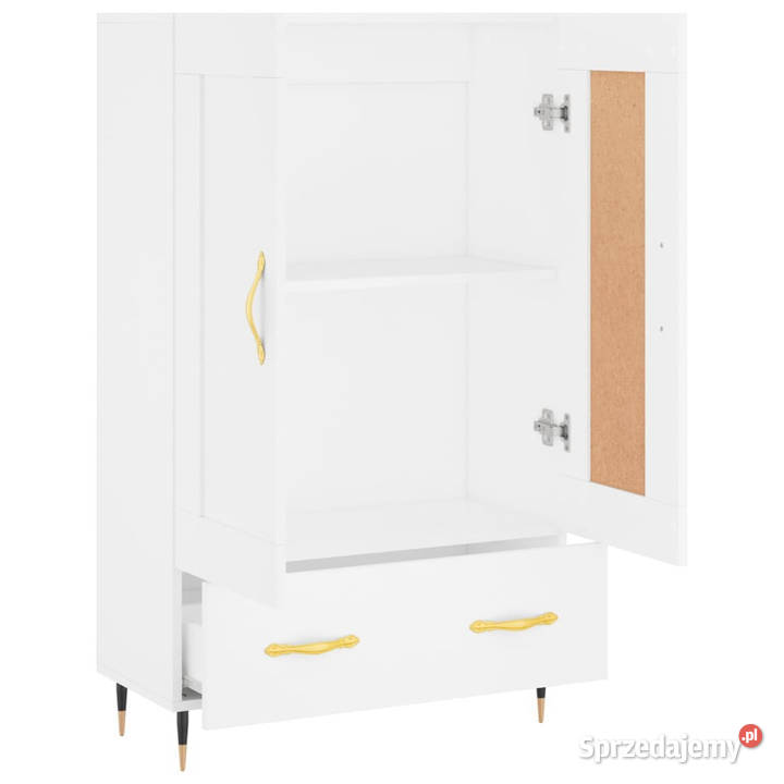 Wysoka szafka biała 695x31x115 materiał Warszawa