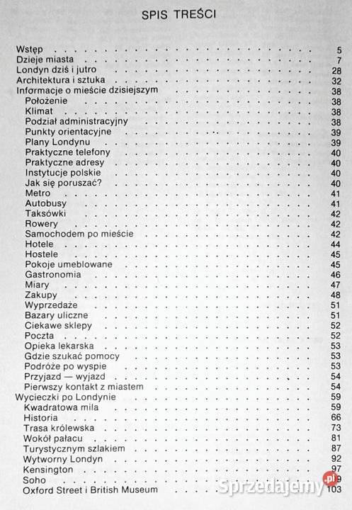 Londyn Przewodnik turystyczny Andrzej Broniarek Rok wydania 1987