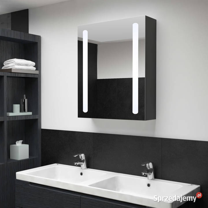 Szafka łazienkowa z lustrem i LED 50x13x70 Warszawa