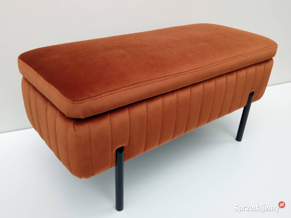 Ławka pufa tapicerowana ze schowkiem do Poznań