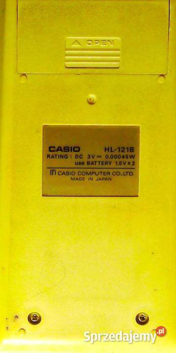 Kalkulator Casio HL121 włożeniu bateryjek Kraków