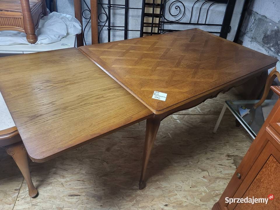 Stylowy stół LUDWIKOWSKI chippendale dębowy z
