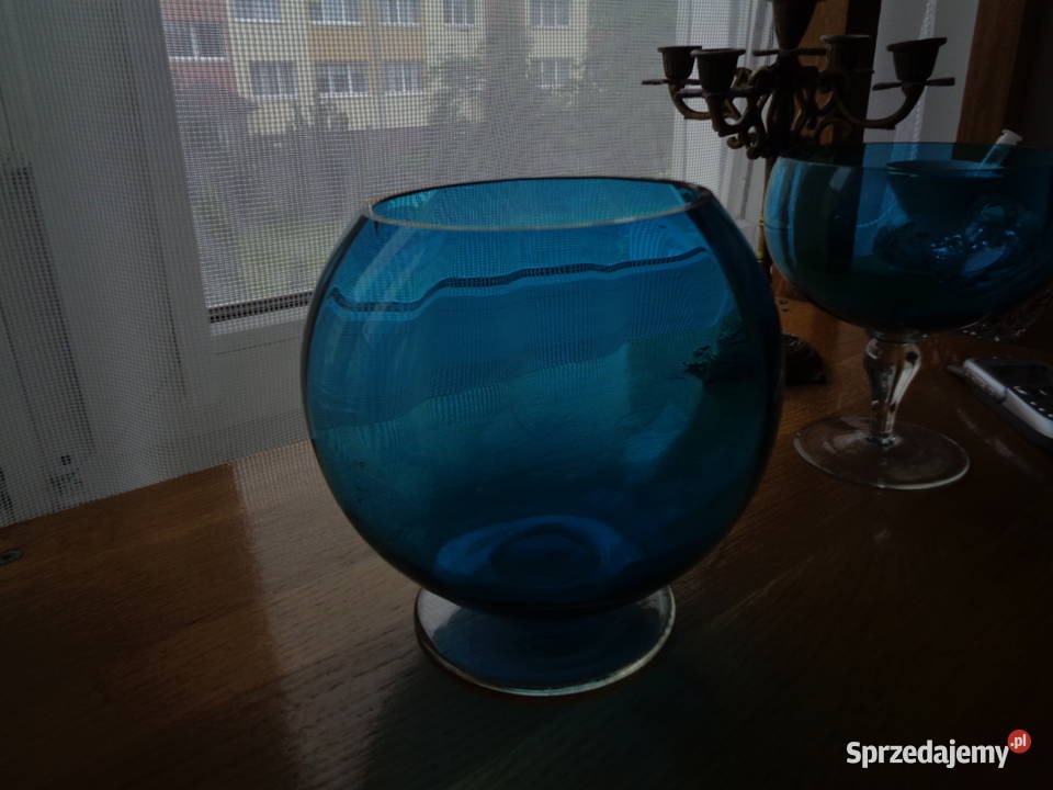 Szkło PRL Lazurowa Kula Lubin sprzedam