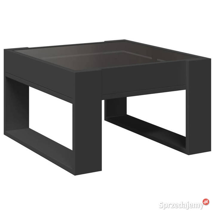 Stolik kawowy z LED Infinity czarny 50x53x30 Stoły mazowieckie