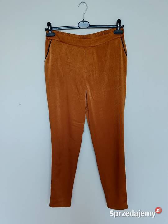 Miedziane spodnie Culture r M lekkie eleganckie pomarańczowy Gdynia
