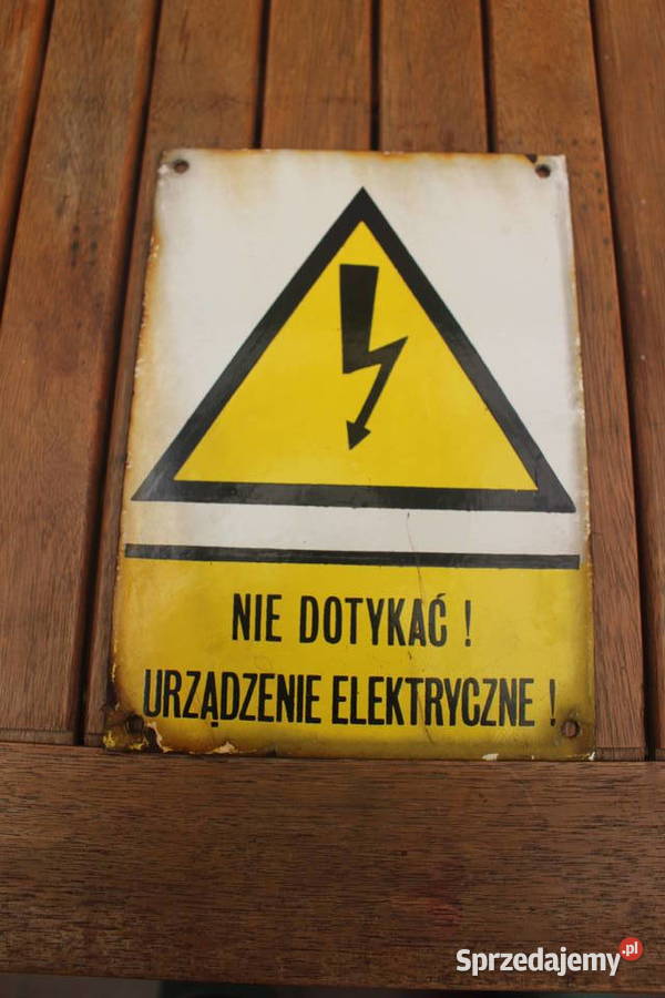 tabliczka metalowa PRL zestaw 6 Kalisz