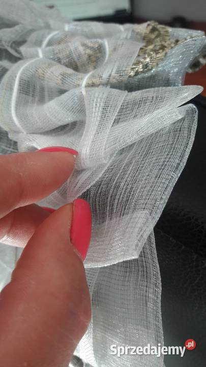 Organtyna oliwka 160 x 110 firanka zieleń Radom