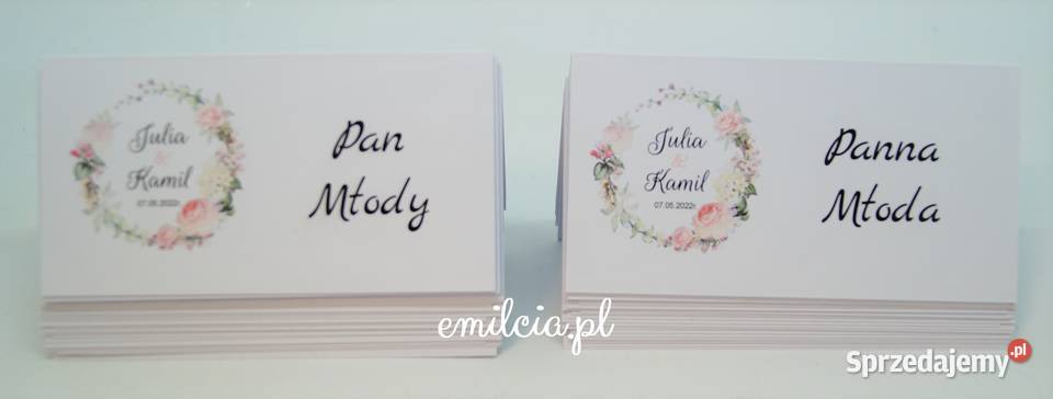Dodatki i Akcesoria Winietki Ślubne
