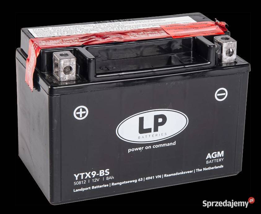 Akumulator motocyklowy Landport YTX9BS 12V 8Ah Wałbrzych