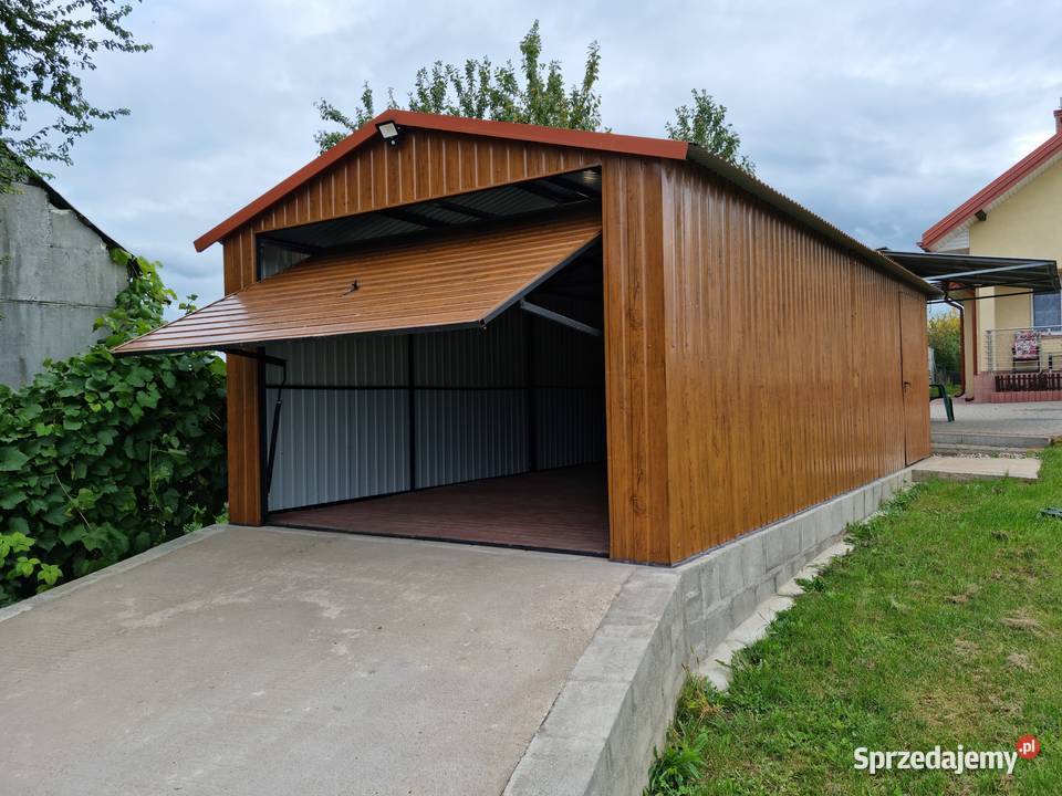 Drewnopodobny Garaż Blaszany Złoty Dąb Garaże Namysłów