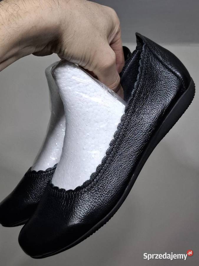 Nowe baleriny 38 damskie Solo Femme skóra