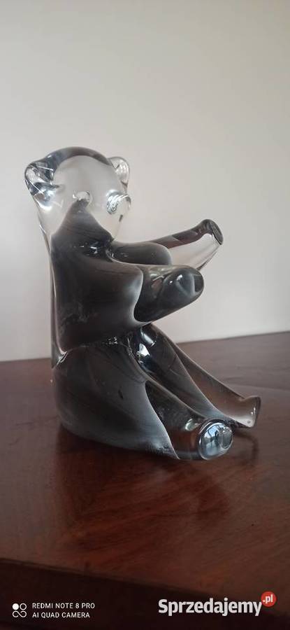 Unikatowa Vintage FM Art szkło Ronneby Szwecja