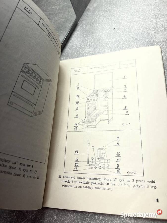 Instrukcja obsługi i ekploatacji kuchni gazowej Pozostałe