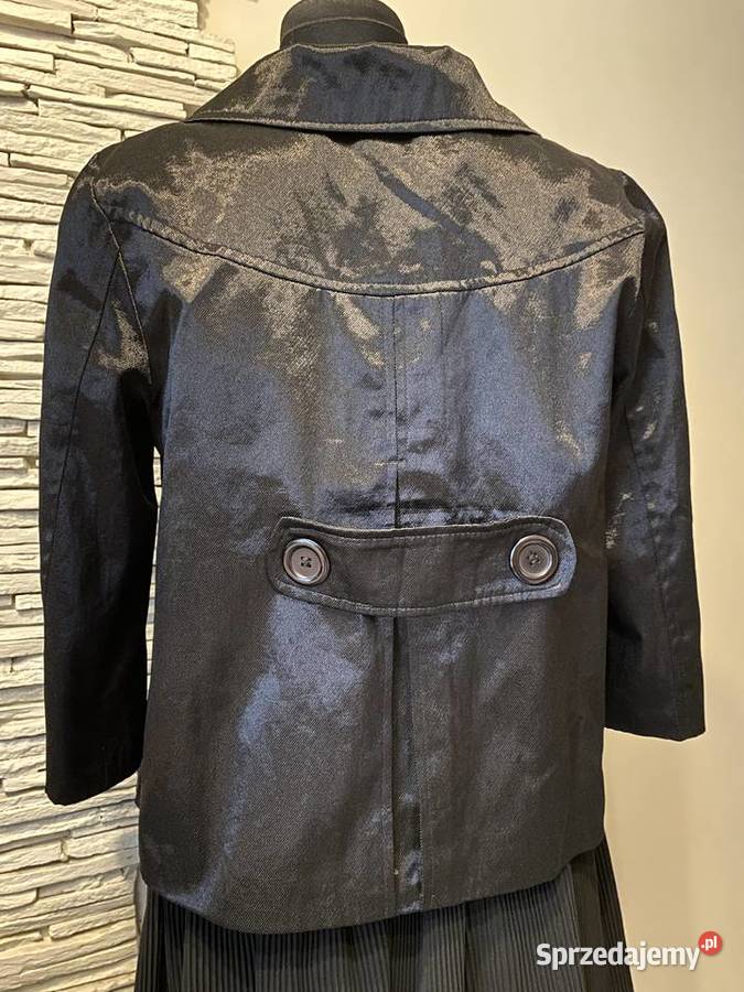 żakiet dwurzędowy nabłyszczaqny Marynarki i żakiety śląskie Częstochowa