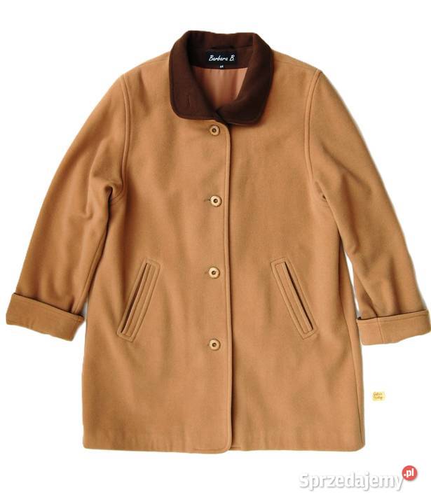 Płaszcz damski wełniany Barbara B 44 XXL 80 sprzedam
