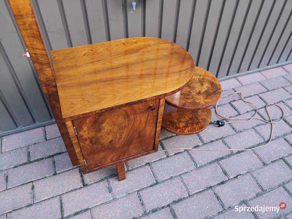 Lampa Stojąca Art Deco Renowacji Orzech Stara wielkopolskie Swarzędz sprzedam