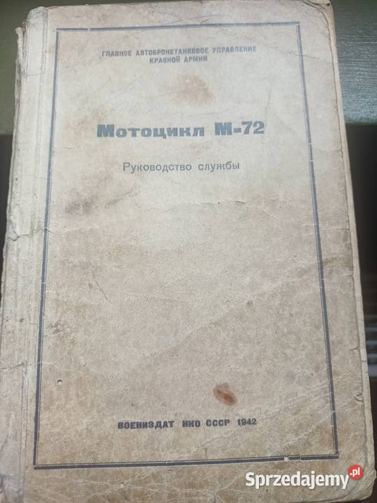 M72 M 72 instrukcja obsługi 1942r Bydgoszcz