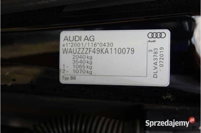 AUDI A4 2019 198400 ccm 190 Warszawa