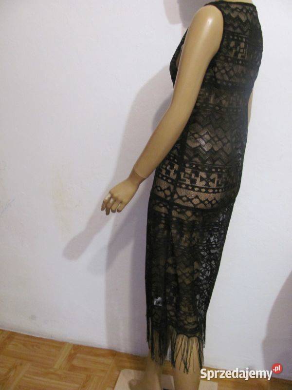 narzutka czarna koronka siateczka SM KILIBBI Rozmiar 38(M) Zamość sprzedam