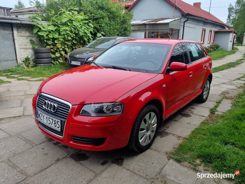 Audi A3 8p 16 MPI jeden właściciel 6 lat czerwony Skierniewice