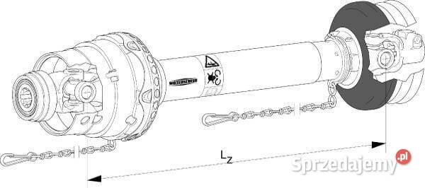 Wał przegubowy szerokokątny WWE 2580 L860 mm sprzedam