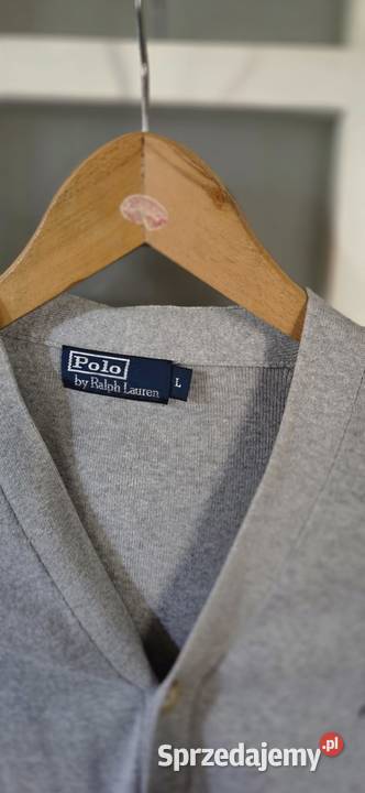Ralph lauren L sweter szary stalowy kardigan Swetry i golfy Warszawa