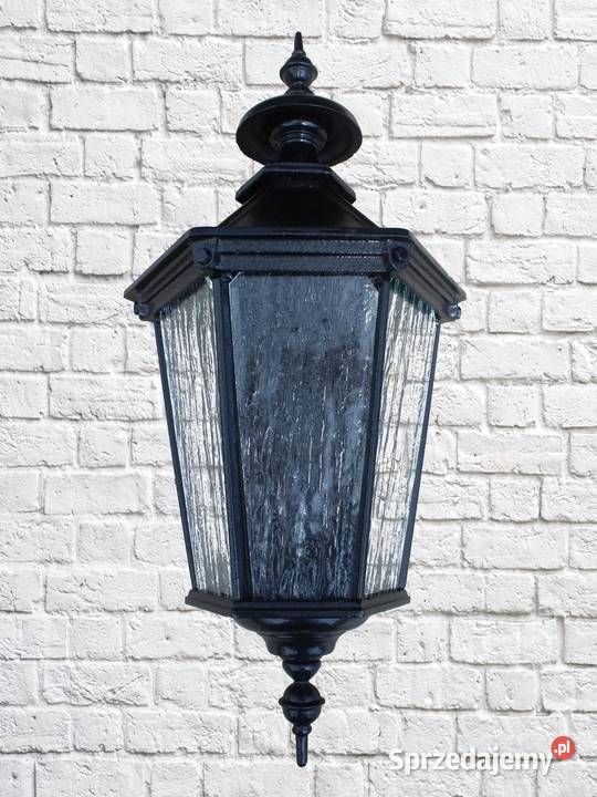 Żeliwna lampa ścienna kinkiet ogrodowy Wys 65 śląskie Żory sprzedam