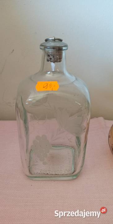 Karafka szkło miodowe opalizowane pięknej dyni Gdańsk