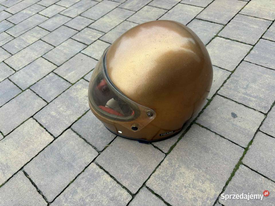 Kask motocyklowy z epoki PRL WSK MZ CZ Jawa lubelskie Piszczac