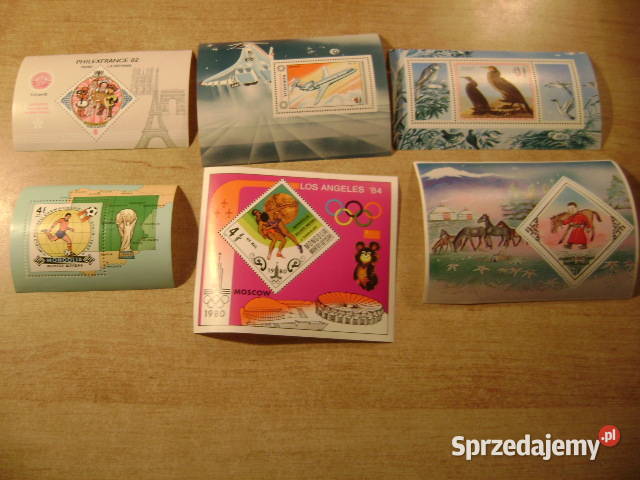 Starocie z PRL Znaczki pocztowe z Mongolii