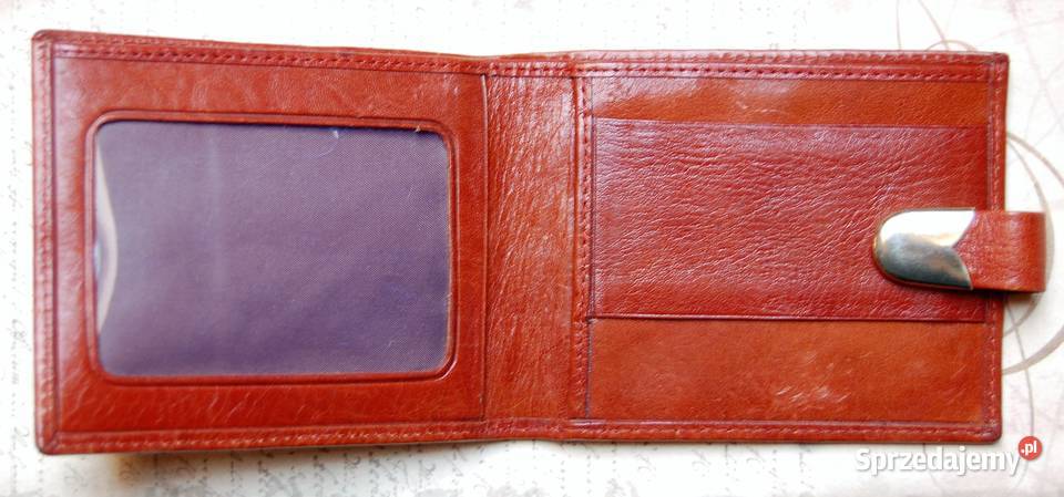 Portfel skórzany Roche brązowy skóra naturalna Lublin