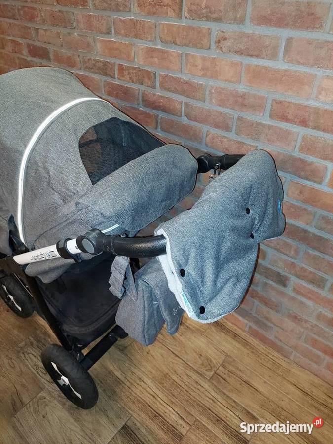 Wózek Baby Design Husky 2w1 Winterpack adaptery szary/srebrny