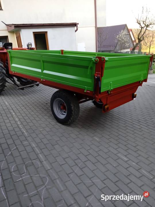 Przyczepa jednoosiowa kiper 3 strony 170x280x50 Węglówka