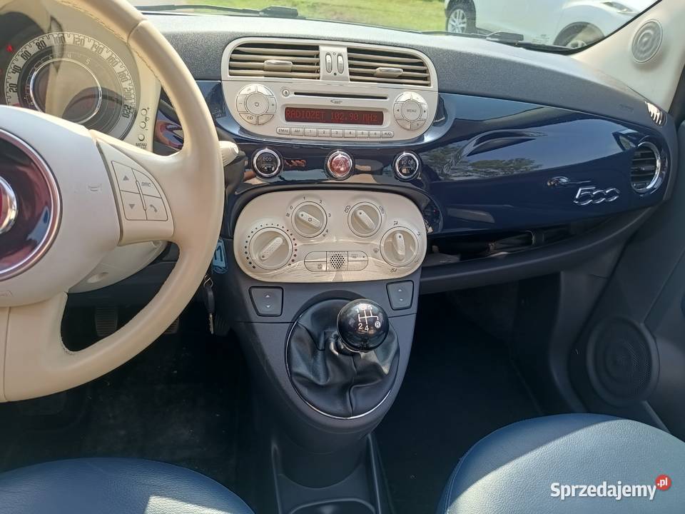 Fiat 500 turbo 900cc SZYBER DACH wielofunkcyjna kierownica 500 Podkonice Miejskie sprzedam