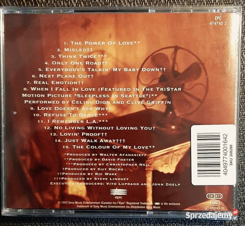 Wspaniały Album CD CELINE DION Album The Colour Katowice