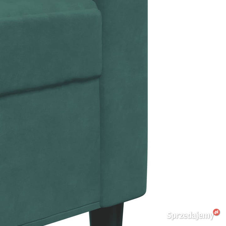 Sofa 3osobowa ciemnozielony 180 obita aksamitem Warszawa